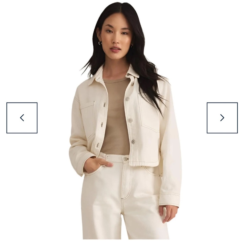 NWOT Z Supply Cream Jean Jacket